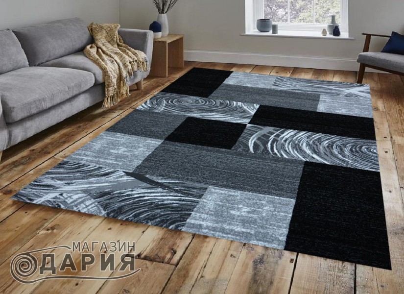 Тъкан персийски килим Blue stones 5694_grey